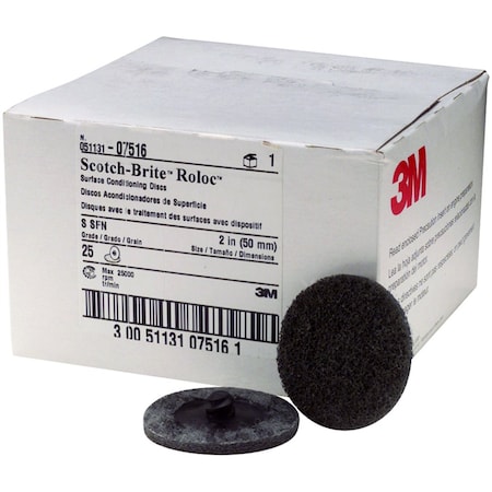 3M Automotive Disc, Sanding, 2 In. Scotch Brite Roloc Surface Conditioning MMM7516